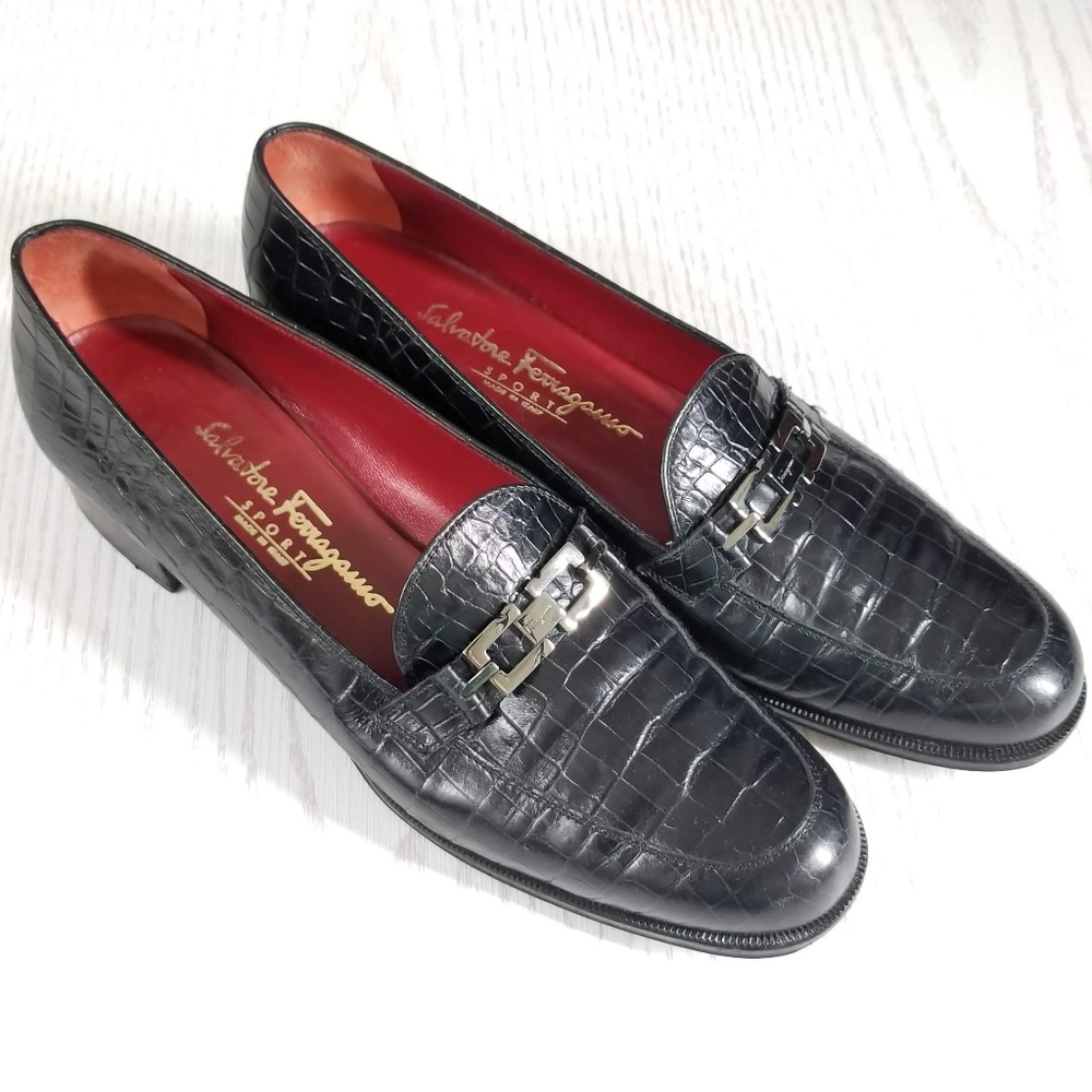 Salvatore Ferragamo Crocs Tito Gancini Flats
